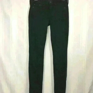 Vince Skinny Ankle Jean Sulphur Black Sz 25